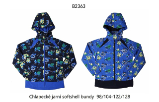 Chlapecká jarní softshellová bunda WOLF (104/110-128/134