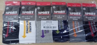 Pánské bavlněné sport vysoké ponožky AURA-VIA (39-46)