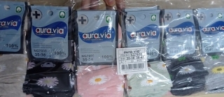 Dámské  ZDRAVOTNÍ  ponožky AURA-VIA (35/38-3/42)