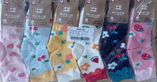 Dámské vysoké obrázkové ponožky AURA-VIA (36-41)