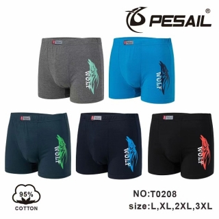 Pánské bavlněné trenkoslipy (boxerky) Pesail (L-3XL)