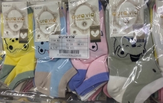 Dámské kotníčkové obrázkové ponožky  AURA-VIA (35-41)