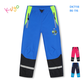 Dětské zateplené šustákové kalhoty KUGO (86-116)