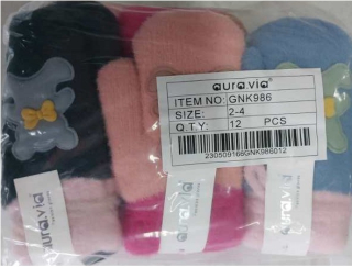 Dětské palcové teplé rukavice AURA-VIA (2-4 let)