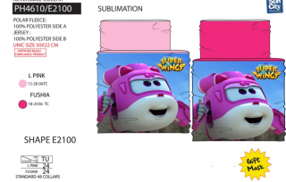 Dívčí multifunkční nákrčník SUPER WINGS