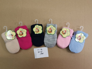 Dětské palcové pletené teplé rukavice (10-11 cm)