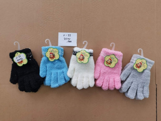 Dětské prstové teplé rukavice (14-15 cm)
