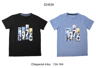 Chlapecké triko s krátkým rukávem WOLF (134-164)