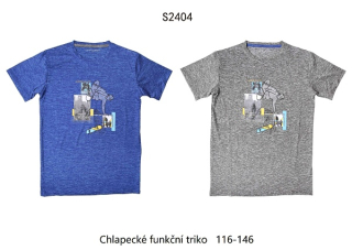 Chlapecké funkční triko s krátkým rukávem WOLF (116-146)