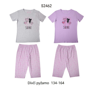 Dívčí letní noční pyžamo WOLF (134-164)