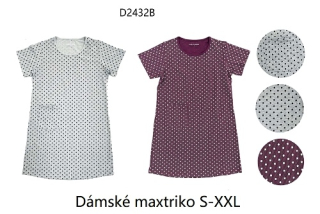 Dámská noční košile s krátkým rukávem WOLF (S-2XL)