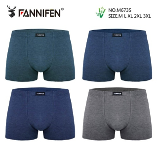 Pánské bambusové trenkoslipy (boxerky) FANNIFEN(M-3XL)