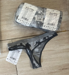 Dámské tanga bezešvé maskáčové spodní kalhotky GREENICE (S/M-L/XL)