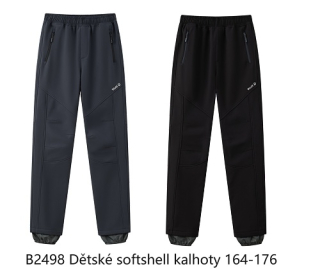 Dorostencké teplé softshellové kalhoty WOLF (164-176)