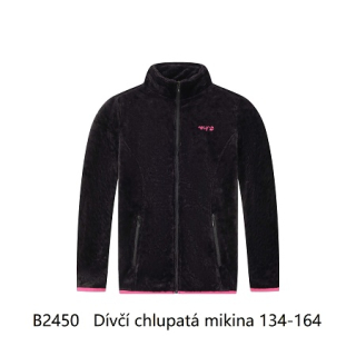 Dívčí plyšová (chlupatá) mikina WOLF (134-164)