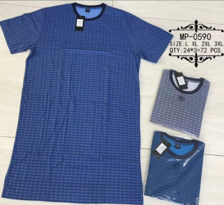 Pánská noční košile s krátkým rukávem N-FEEL (L-3XL)