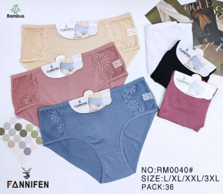 Dámské BAMBUSOVÉ spodní kalhotky Fannifen (L-3XL)