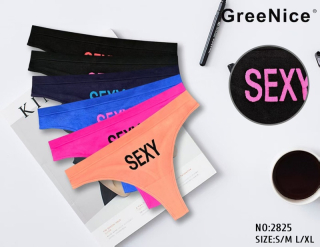 Dámské bezešvé kalhotky/brazilky/GREENICE (S-XL)