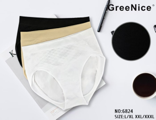 Dámské bezešvé vysoké spodní kalhotky GREENICE (L-3XL)