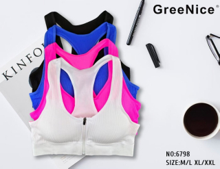 Dámská sportovní bezešvá lambáda na zip  GREENICE (M/L,XL/2XL)