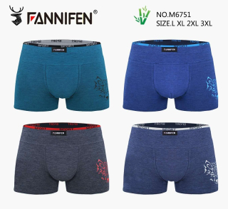 Pánské bambusové trenkoslipy Fannifen  (boxerky) (XL-3XL)