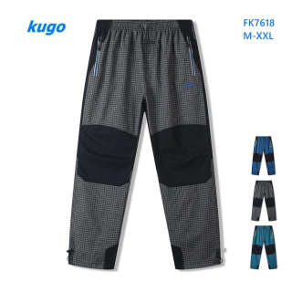 Dospělé bavlněné plátěné kalhoty KUGO (M-2XL)