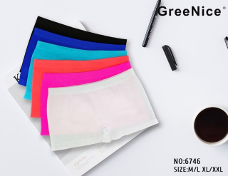 Dámské nohavičkové bezešvé spodní kalhotky GREENICE (M-2XL)