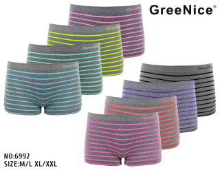 Dámské nohavičkové bezešvé spodní kalhotky GREENICE (M-2XL)