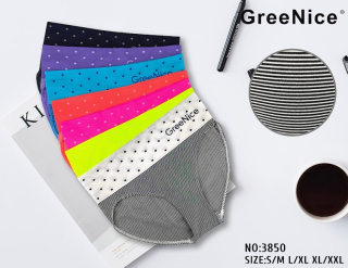 Dámské bezešvé spodní kalhotky s vysokým  pasem GRENICE  (S-XXL)