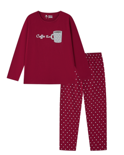 Dámské dlouhé noční pyžamo WOLF (S-2XL)