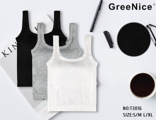 Dámské krátké bezešvé tílko GREENICE (uni)