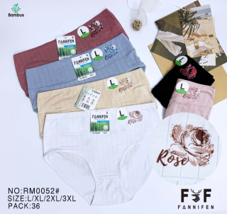 Dámské bambusové vysoké spodní kalhotky FANNIFEN (L-3XL)