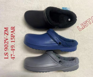 Pánské zateplené gumové nazouváky (crocs)  (47-49)