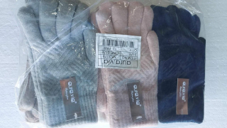 Dámské teplé prstové pletené rukavice AURA-VIA 