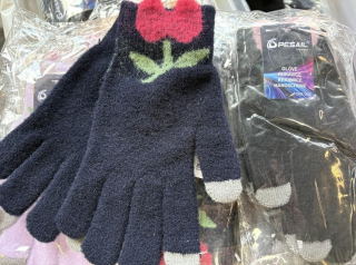 Dámské teplé pletené rukavice Pesail (vel. UNI)