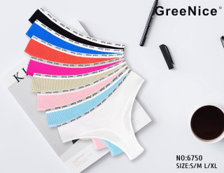 Dámské bezešvé kalhotky/brazilky/GREENICE (S-XL)