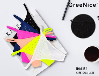 Dámské bezešvé kalhotky/tanga/GREENICE (S-XL)