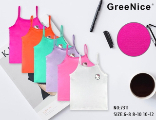 Dívčí bezešvé tílko GREENICE (6-12let)