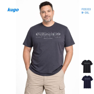 Pánské triko s krátkým rukávem KUGO (M-3XL)