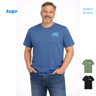 Pánské triko s krátkým rukávem KUGO (M-3XL)