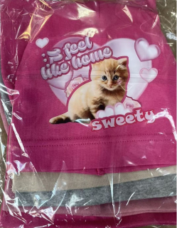 Dívčí bavlněná čepice  (3-8let)