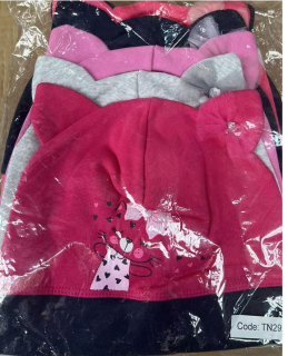 Dívčí bavlněná čepice  (3-8let)