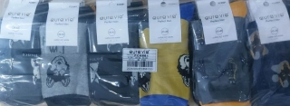 Pánské bavlněné obrázkové ponožky AURA-VIA (39-46)