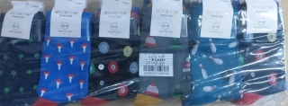 Pánské bavlněné obrázkové ponožky AURA-VIA (39-46)