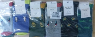 Pánské bavlněné obrázkové ponožky AURA-VIA (39-46)