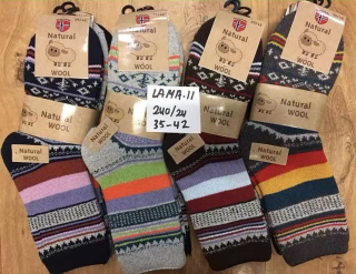 Dámské LAMA VLNA thermo vánoční ponožky AMZF (35-42)