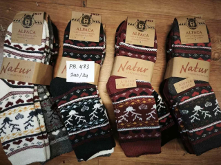 Dámské thermo vánoční ponožky AMZF (35-42)