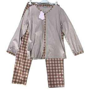 Dámské dlouhé noční pyžamo BENTER (XL-4XL)